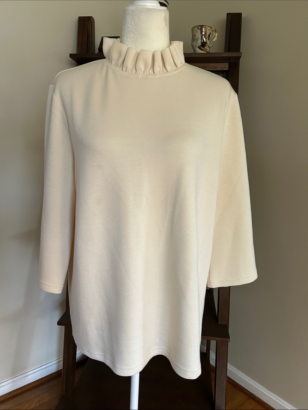 All You Know Ruffled Blouse in Cream by Shop the Mint